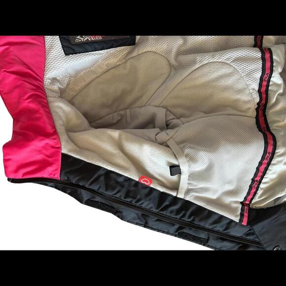 Stylish Pink & Black Winter Jacket with Fur Hood - Picture 8 of 9